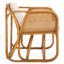 Brauner Rattan Pole Accent Chair