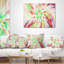 Coussin lombaire en spirale exotiques Abstract