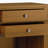 Carlton 24"W Solid Wood Transitional Nightstand with 2 Drawers, Open Storage Shelf and Bronze Hardware-1324089589
