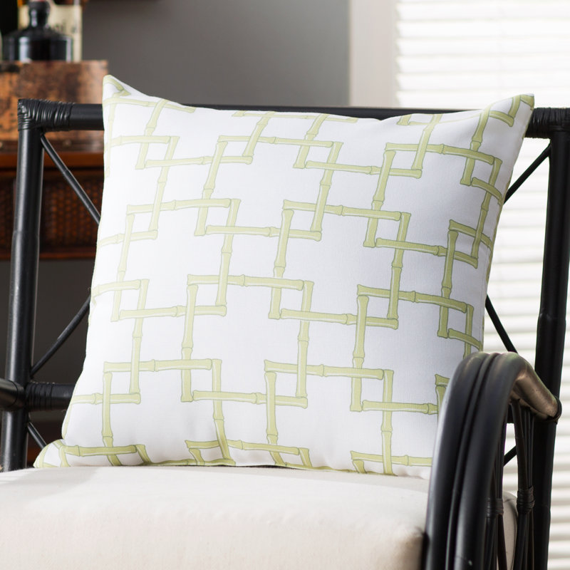 Coussin Botanical Blooms, H 20 po x l 20 po, Vert