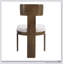 Ensemble de chaises de salle à manger rembourrées confortables avec tissu doux et pieds en bois d'hévéa durables pour des maisons élégantes