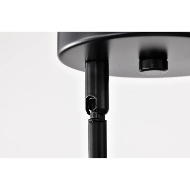 Luminaire suspendu 3 lumières Ryelynn, Noir mat
