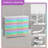  6 Drawers Dresser with Steel Frame, Wood Top, Fabric Bins - Colorful-742306092