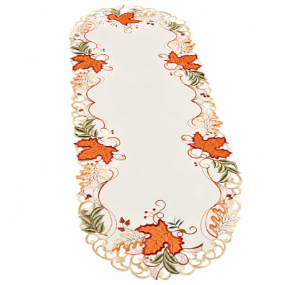Schumacher Floral Thanksgiving Table Runner