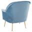 Fauteuil en velours Zahir de 74,93 cm de large-202438347