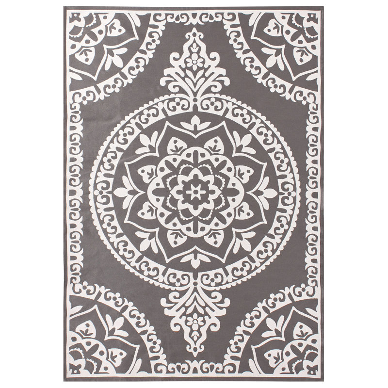 Outdoor Rug KOHIMA Grey, Rectangle 160 x 230 cm