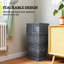 Ensemble de jardinières modernes et durables, en polypropylène, de style rotin, parfait pour les espaces intérieurs et extérieurs