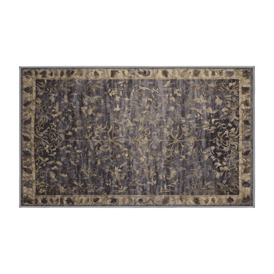 Tapis gris lavable à la machine