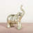 White Elephant With Raised Trunk Figurine