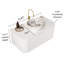 Meuble-lavabo flottant mural vert clair 36 po avec rebords courbés, tiroir et lavabo rond en céramique à motif de pierre - pré-assemblé-1626104436-1626104431