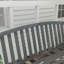 Banc de jardin extérieur, banc en métal