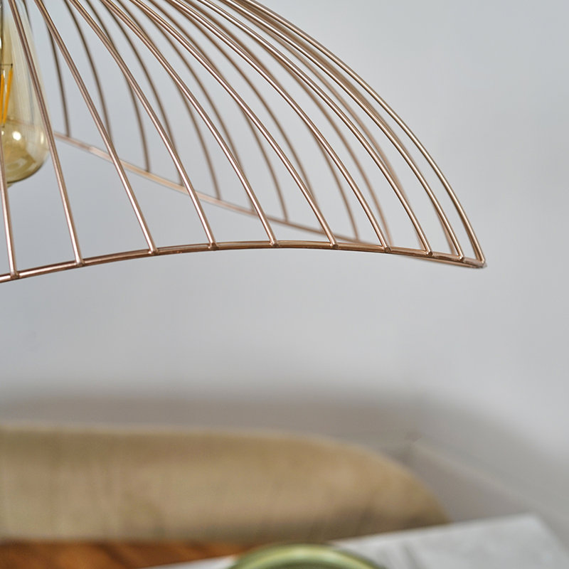 20cm H Metal Novelty Pendant Shade ( Screw On ) in Brown