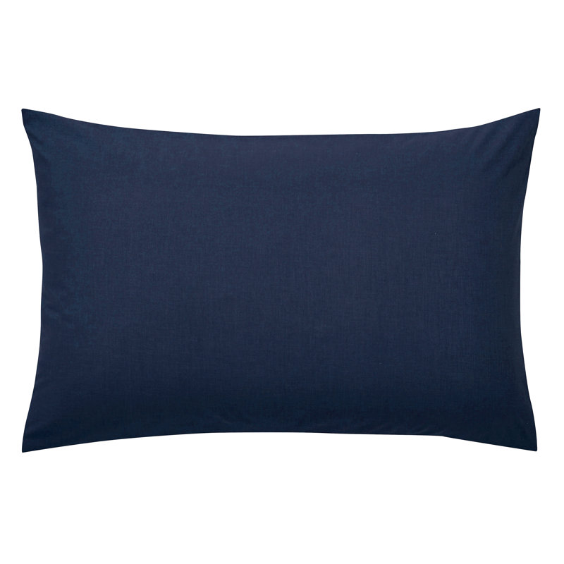 Plain Dyed Envelope Housewife Pillowcase, Navy