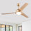 Ventilateur de plafond 52 pouces avec télécommande 6 vitesses et 3 pales