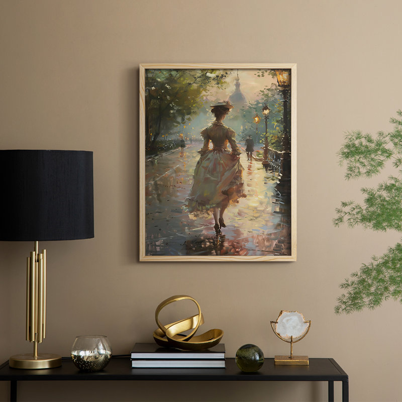 «WOMEN Series DCCXLV», reproduction encadrée - bois massif, H 30 po x l 24 po, Naturel