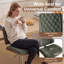 Tabouret de bar pivotant à hauteur réglable, siège en tissu de chenille avec structure en métal pour comptoir de cuisine (vert, ensemble de 2)-870998882-864965491