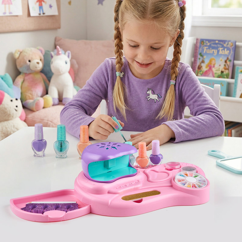Kids Nail Polish Pretend Toy Set