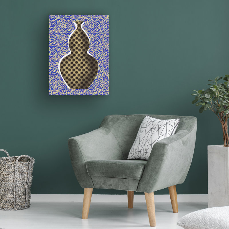Art sur toile bol bol à pois Dean, H 35 po x l 47 po