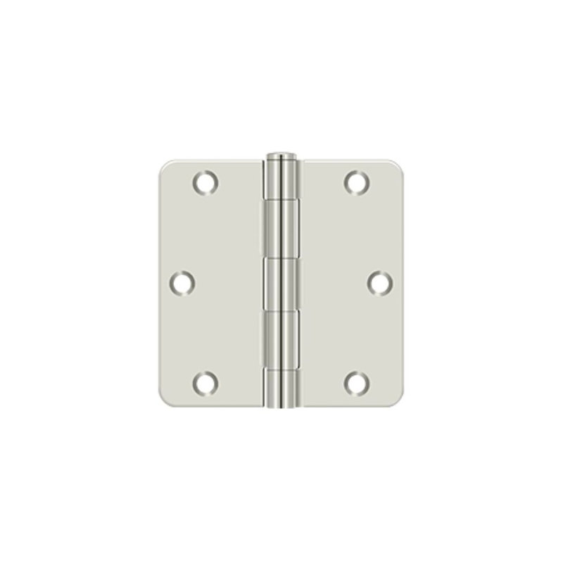 Steel Butt Bearing Hinge, Bright Nickel