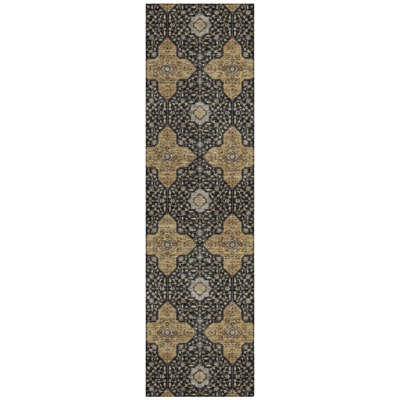 Machine Washable Indoor/Outdoor Lanphear ACN2410 Global Rug