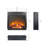 Keid 19.2'' W Antique Black Electric Fireplace