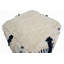 Pouf rond en coton carré de 16 po de largeur veranda