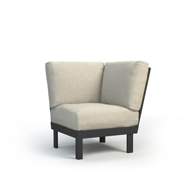 Elements Corner With Modular, Linen Stone, Glacier