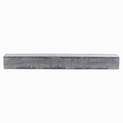 Tablette de manteau de foyer rustique