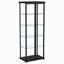 Vitrine noire à 4 tablettes