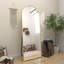 Miroir de plancher pleine longueur arqué avec support -1225809922-1225809923