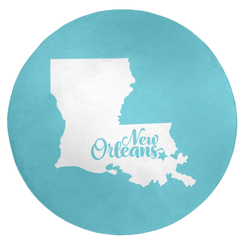 Tapis en poly-chenille louisiana new orléans