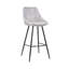 Upholstered Counter Stool with Metal Frame-748741092