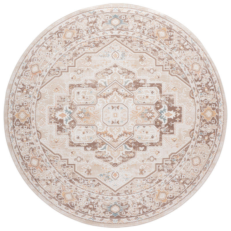 Sydney 400 Performance Oriental Indoor Rug, Round 6'6"