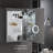 Surface or Recess Mount LED Lighted Bathroom Medicine Cabinet with Mirror, Defogger, Adjustable Color Temperature, USB Outlet, 3 Adjustable Tempered Glass Shelves-474447770-474447768