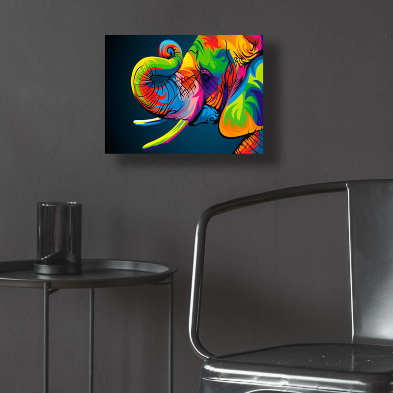 «Elephant» par Bob Weer, H 12 po x l 16 po x P 0,13 po