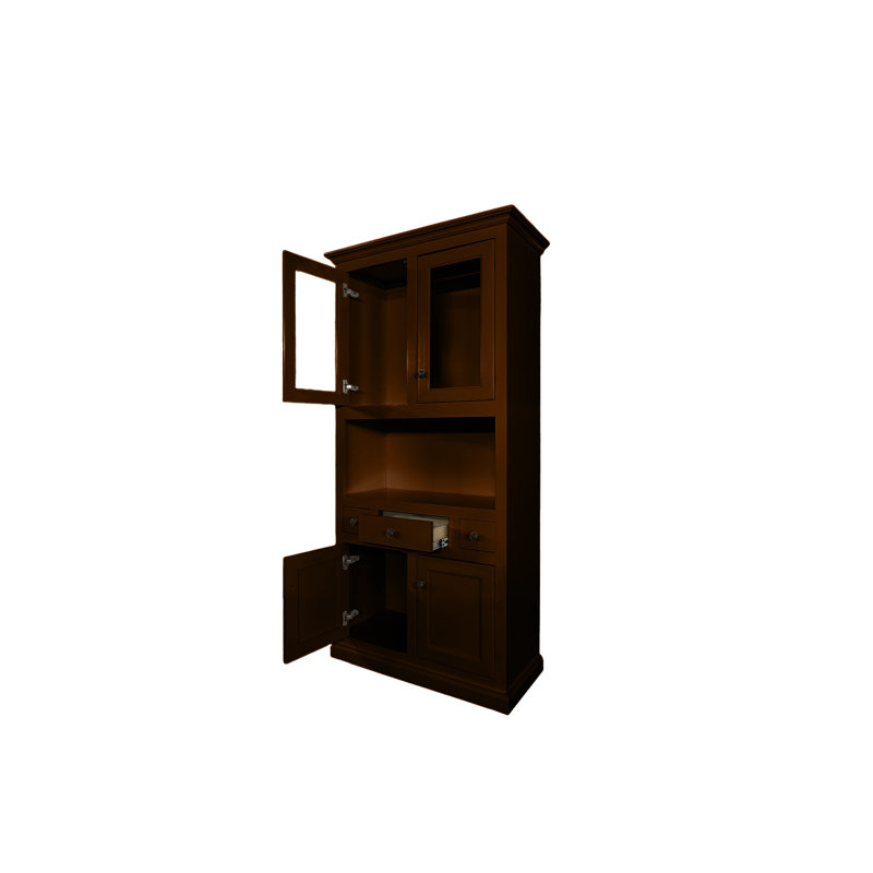 Dhalchand Sideboard with Bar Hutch, Chocolate Mousse