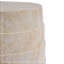 Table d'appoint d'extérieur moderne à l'apparence de travertin MGO moderne, table d'appoint toutes saisons avec texture nervurée pour patio, balcon et salon
