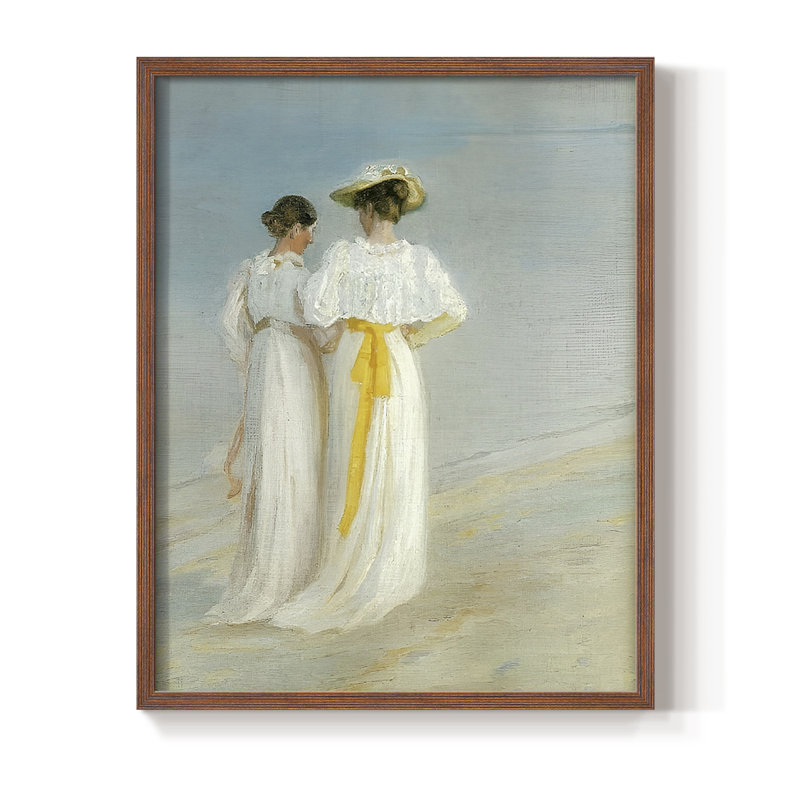 "Vintage Nautical Print XXV", H 15 po x l 12 po, Noyer