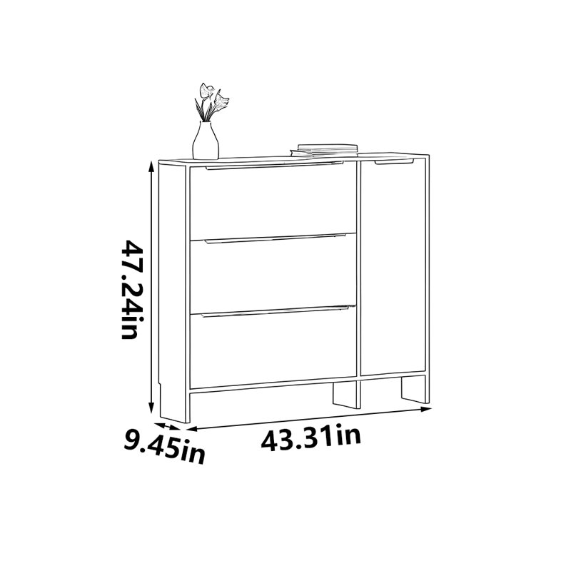 Castiglione, 47.24" H x 43.31" W x 9.45" D