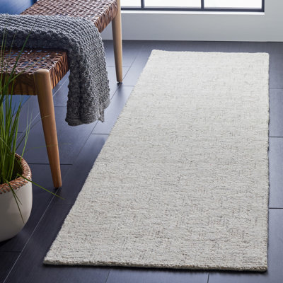 Maebel Hand Tufted Wool And Cotton With Latex Solid Color Rug