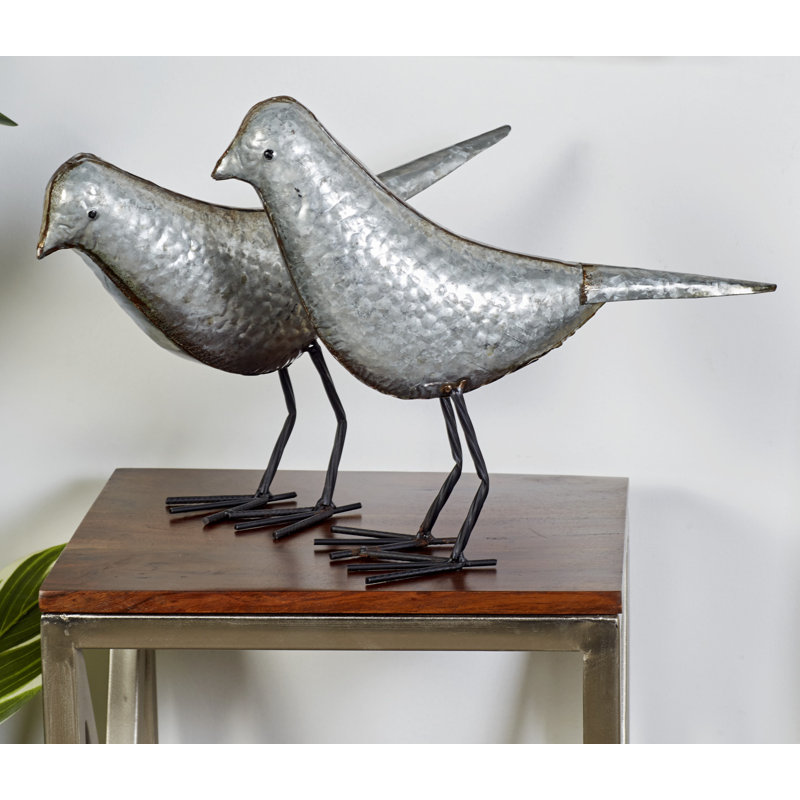 Ensemble de sculpture en métal gris
