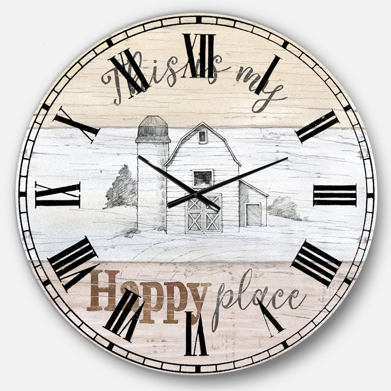Swigart Metal Wall Clock, Oversized