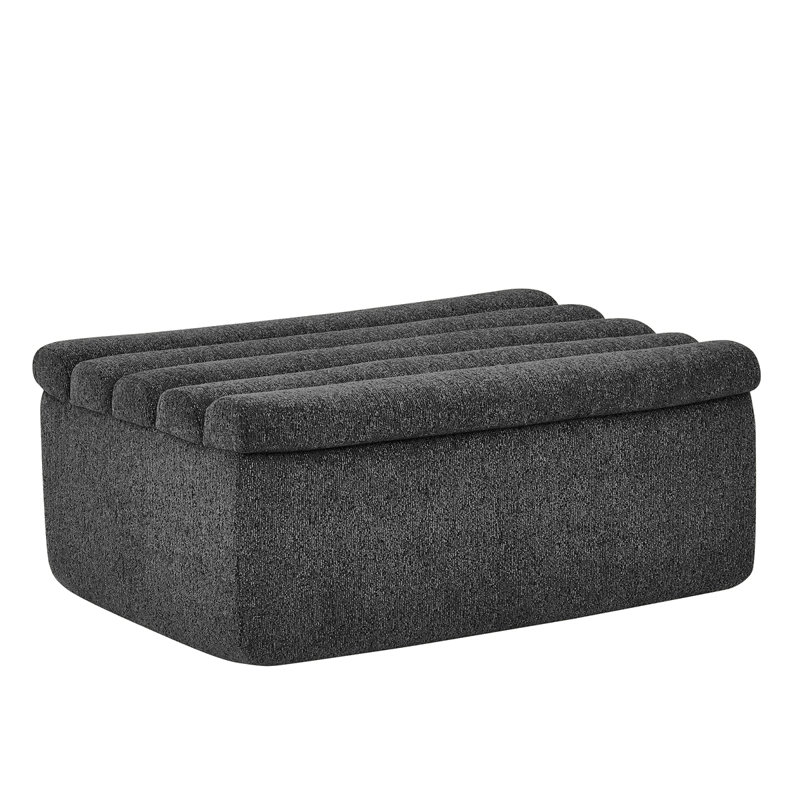 Le repose-pieds pour canapé modulaire, Noir