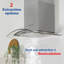Russell Hobbs Rhgch901ss-m/01 90cm Wide Stainless Steel & Glass Chimney Cooker Hood