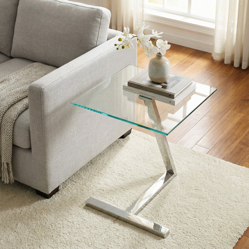 Gershwin Glass Top End Table