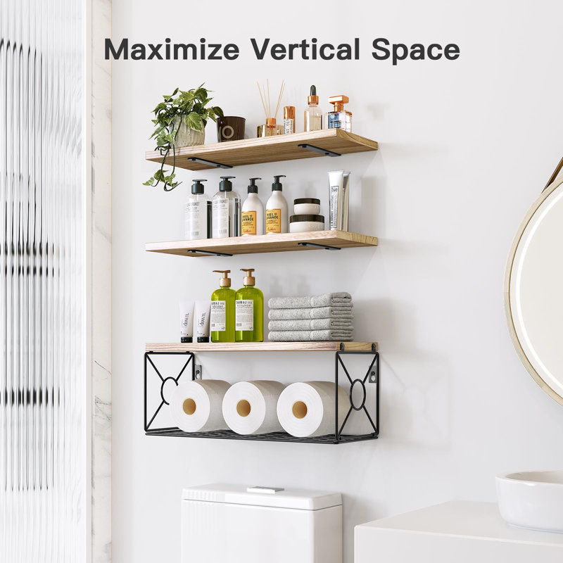 Floating Shelf, Light Brown