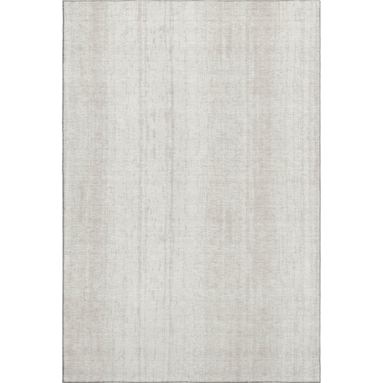 Premium Machine Washable Prisco Ivory Rug