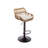 Modern Swivel Bar Stools Set of 2 Adjustable Counter Height Chairs with Footrest for Kitchen, Dining Room (Beige)-129573895