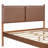 PU Leather Platform Upholstered  Bed