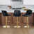 Black Seat/ Gold Frame
